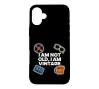 Custodia per iPhone 16 Plus Retro Nostalgia I Am Not Old I Am Vintage