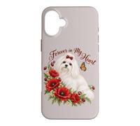 Custodia per iPhone 16 Plus Ricordo dei memoriali floreali degli animali domestici del