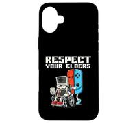 Custodia per iPhone 16 Plus Rispetta i tuoi anziani - Videogiochi per giocatori amanti del gioco