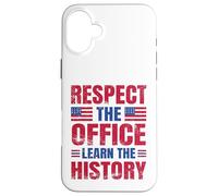 Custodia per iPhone 16 Plus Rispetta l'ufficio, impara la storia
