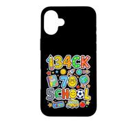 Custodia per iPhone 16 Plus Ritorno a scuola Leetspeak Divertente corrispondenza Bambini Insegnante di gioventù