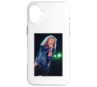 Custodia per iPhone 16 Plus Robert Plant Of Led Zeppelin dal vivo a Wembley 1992
