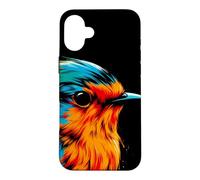 Custodia per iPhone 16 Plus Robin Stile minimalista e vivace Compleanno