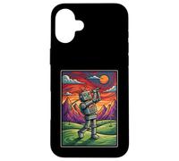 Custodia per iPhone 16 Plus Robot Da Golf Divertente