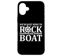 Custodia per iPhone 16 Plus Rock The Boat Cruise Vacation Uomini Donne Bambini Famiglia Divertente