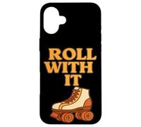 Custodia per iPhone 16 Plus Roll With It - Pattini a rotelle