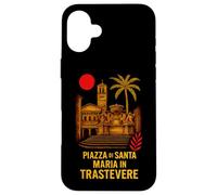 Custodia per iPhone 16 Plus Roma Piazza di Santa Maria in Trastevere Quartieri Romani