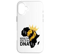 Custodia per iPhone 16 Plus Royalty corre nel mio DNA African Blood Legacy Black History