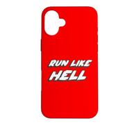 Custodia per iPhone 16 Plus Run Like Hell | Musica anni '70 anni '80 anni '70