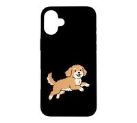 Custodia per iPhone 16 Plus Running Cavapoo Dog Breed Mom Pet Lovers Owner
