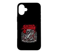 Custodia per iPhone 16 Plus Sacro Cobra Serpente Tempio Heavymetal Viper