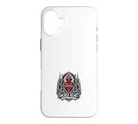 Custodia per iPhone 16 Plus Sacro Cuore Bruciante Con Misericordia Croce Gotica