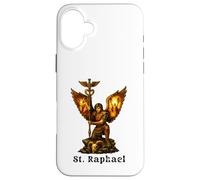 Custodia per iPhone 16 Plus San Arcangelo Raffaele Arte Cristiana Fede