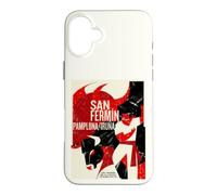 Custodia per iPhone 16 Plus San Fermín "Corsa dei tori" Pamplona