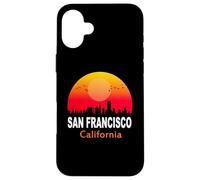 Custodia per iPhone 16 Plus San Francisco California Vintage Sunset City State USA