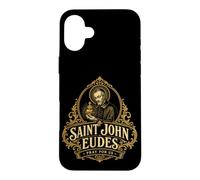 Custodia per iPhone 16 Plus San Giovanni Eudes Sacro Cuore di Gesù Cattolico San Francese