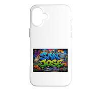 Custodia per iPhone 16 Plus San Jose CA California Stati Uniti Silicon Valley Graffiti Art