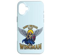 Custodia per iPhone 16 Plus San Michele Arcangelo è il mio Wingman Catholic Art St