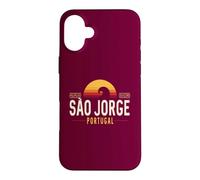 Custodia per iPhone 16 Plus Sao Jorge Portogallo | São Jorge Azzorre Portogallo Retro Wave