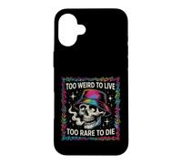 Custodia per iPhone 16 Plus Sarcastico troppo strano dal vivo troppo raro Detto