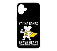 Custodia per iPhone 16 Plus Sarcoma Cancer Awareness Products Kids Bones Sarcoma Warrior