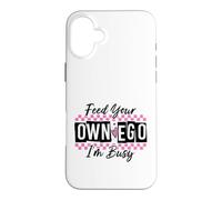 Custodia per iPhone 16 Plus Sassy Alimenta il tuo EGO I'm Busy Confident Design
