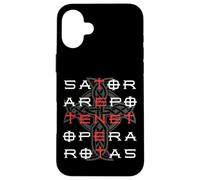 Custodia per iPhone 16 Plus Sator Arepo Tenet Opera Rotas Christian symbol