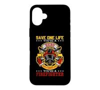 Custodia per iPhone 16 Plus Save A Hundred Lives You're A Firefighter Fireman