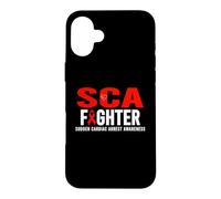 Custodia per iPhone 16 Plus SCA Awareness Fighter - Consapevolezza improvvisa dell'arresto cardiaco