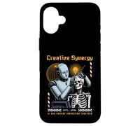 Custodia per iPhone 16 Plus Sci Fi Creative Synergy AI Umani Innovare Insieme