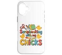Custodia per iPhone 16 Plus Scrapbooking con i miei pulcini Chicken Craft Hobby