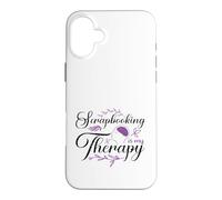 Custodia per iPhone 16 Plus Scrapbooking is My Therapy Paper Crafting Scrapbooking