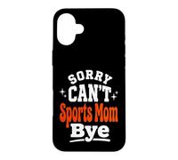 Custodia per iPhone 16 Plus Scusa, non posso fare sport, mamma ciao - Baseball