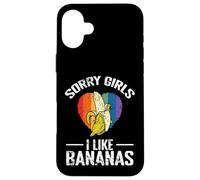 Custodia per iPhone 16 Plus Scusate Ragazze Mi Piacciono le Banane