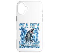 Custodia per iPhone 16 Plus Sea Rex Mosasaurus Ocean Predator Dinosaur Ragazzi