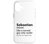 Custodia per iPhone 16 Plus Sebastian come un ragazzo normale solo più cool leggenda King First
