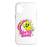 Custodia per iPhone 16 Plus See Ya Soon Moon Cute Spooky Halloween Stars Kawaii