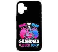 Custodia per iPhone 16 Plus Sesso Rivela Nonna Team Rosa O Blu Cosa ne Pensi
