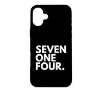 Custodia per iPhone 16 Plus SEVEN ONE FOUR Codice Area 714 Anaheim CA California Stati Uniti d'America