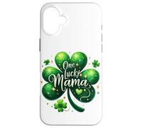Custodia per iPhone 16 Plus Shamrock Saint Irish Patrick Clover Mama Lucky Holiday