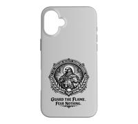 Custodia per iPhone 16 Plus Shax. Guardia la fiamma. Non temere nulla