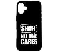 Custodia per iPhone 16 Plus Shh, nessuno se ne frega