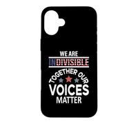 Custodia per iPhone 16 Plus Siamo indivisibili insieme Le nostre voci contano