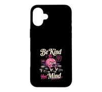 Custodia per iPhone 16 Plus Sii Gentile con la Tua Mente Cervello Divertente