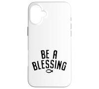 Custodia per iPhone 16 Plus Sii una benedizione, atleta cristiano, coraggioso, cristiano