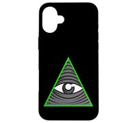 Custodia per iPhone 16 Plus Simbolo occulto della piramide dell'occhio che vede tutto