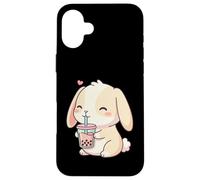 Custodia per iPhone 16 Plus Simpatico coniglietto Bubble Tea Coniglio Kawaii Anime