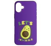 Custodia per iPhone 16 Plus Simpatico gioco di parole Let's Avocado Cuddle