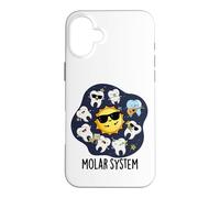 Custodia per iPhone 16 Plus Sistema molare divertente gioco di parole dei denti