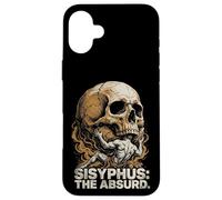 Custodia per iPhone 16 Plus Sisyphus The Absurd Vintage Philosophical Skull